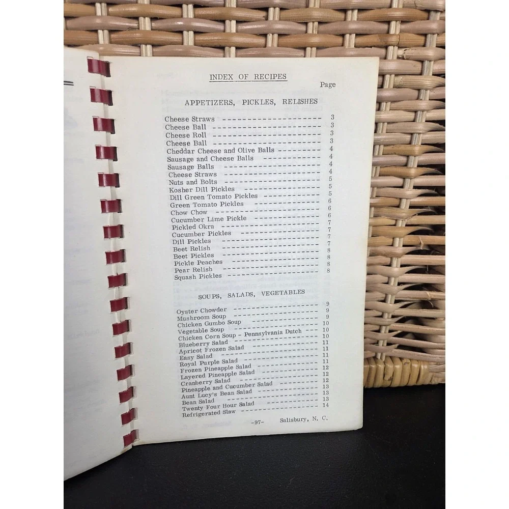 John Calvin Presbyterian Church Salisbury North Carolina Cookbook 1976‎